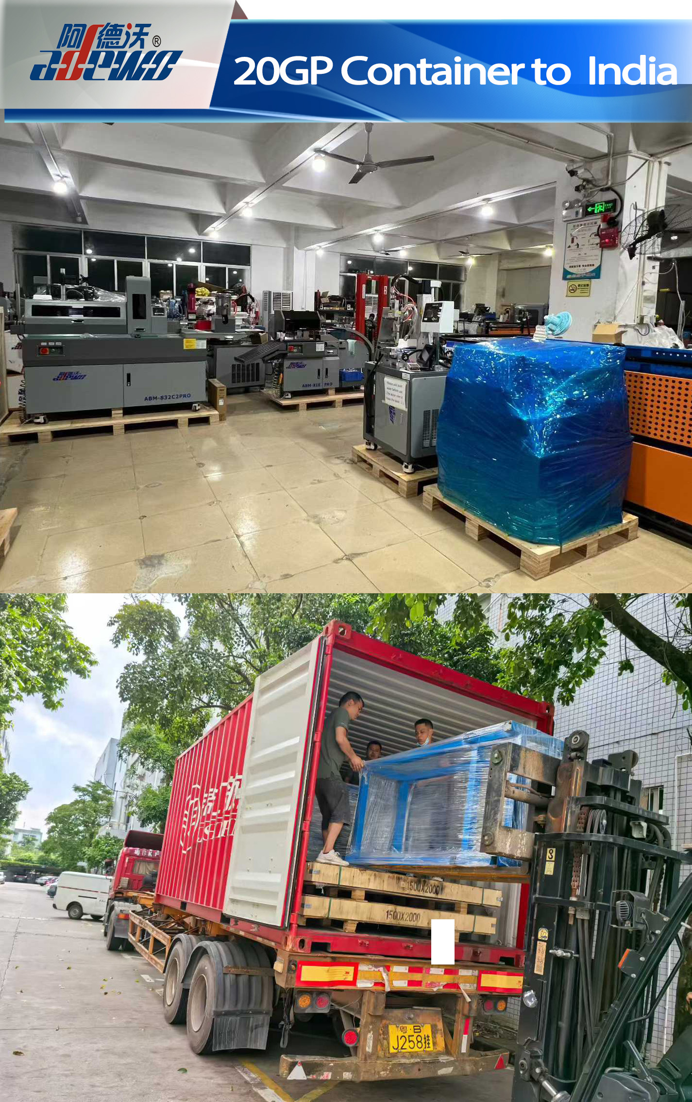 20GP Container til Indien