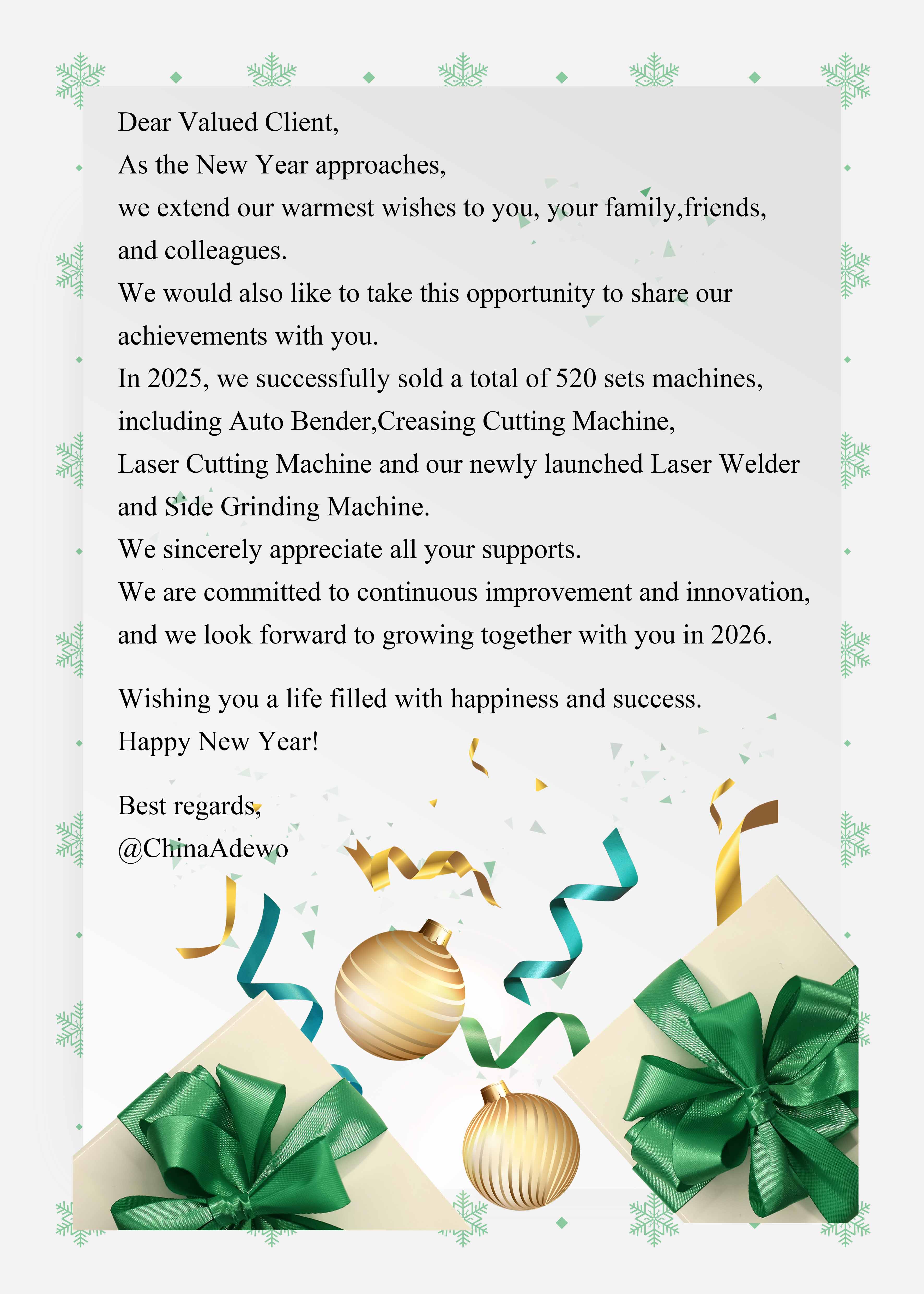 Ønsker dig endnu et frugtbart år