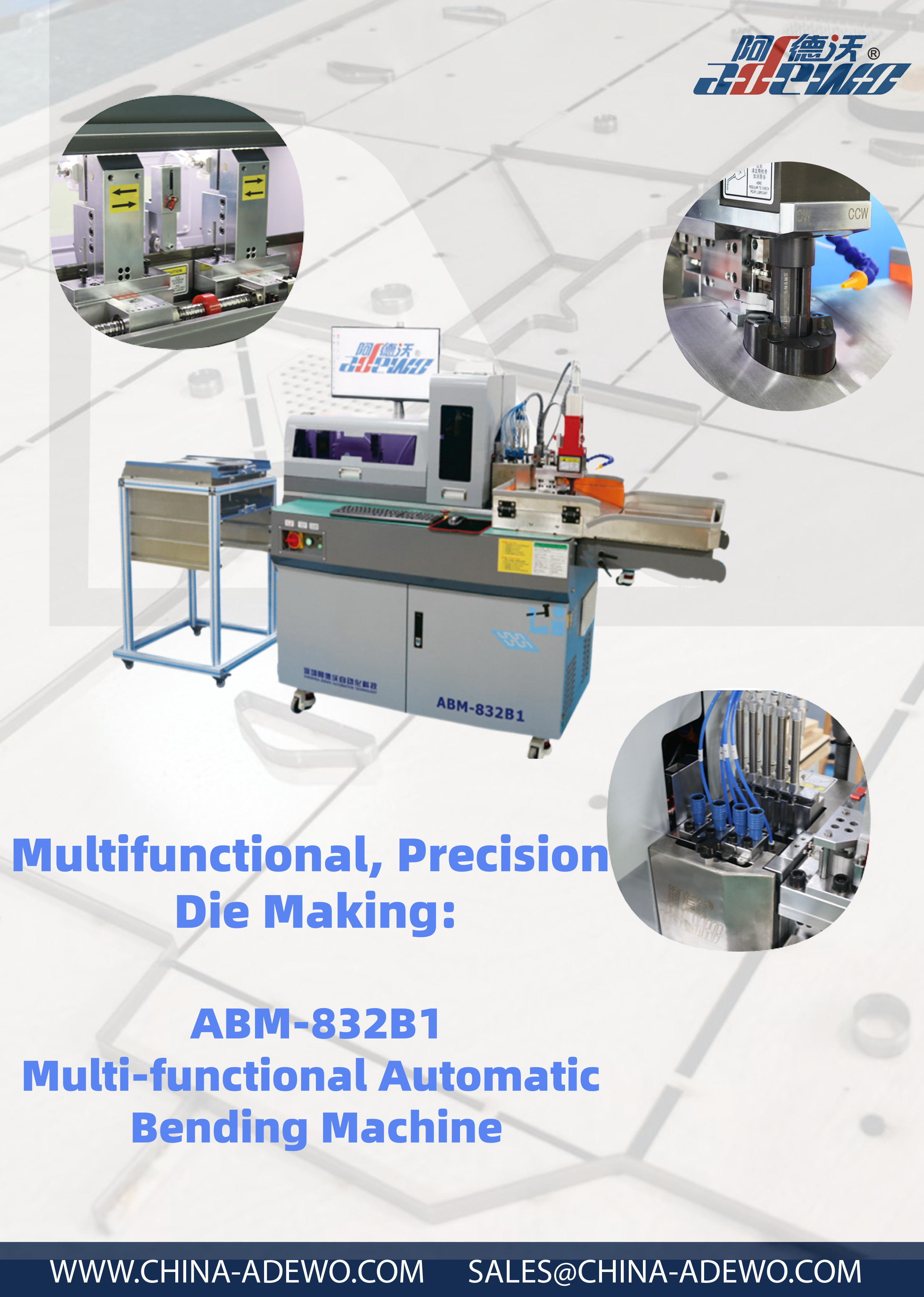 Multifunktionel præcisionsfremstilling: ABM-832B1 Multifunktionel automatisk bukkemaskine