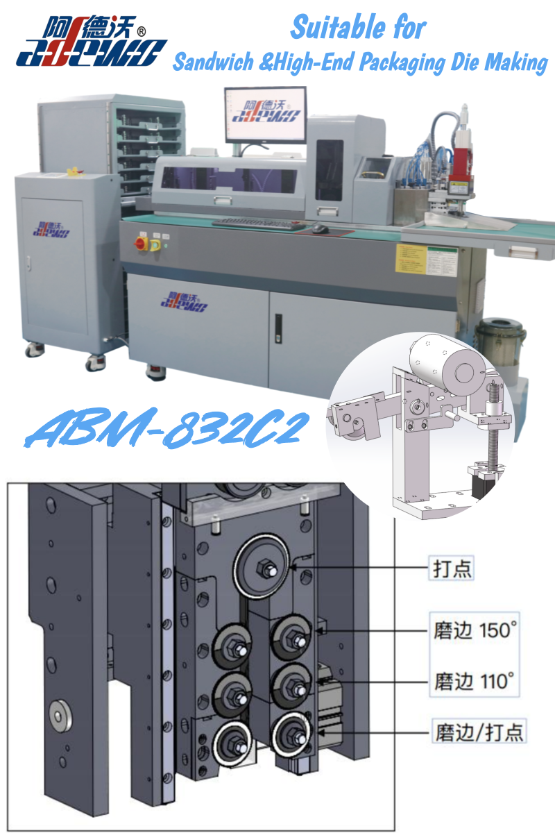 832C2 automatisk bukkemaskine: Velegnet til fremstilling af sandwichforme og high-end emballeringsdysefremstilling